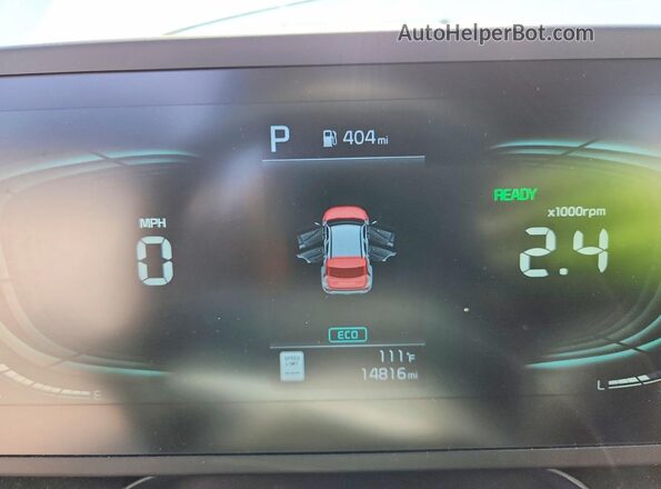 KNDCP3LE6T5340942 2026 KIA NIRO White Widok wnętrza 360 stopni