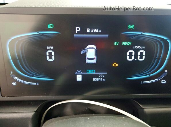 KNDCP3LE7T5319372 2026 KIA NIRO Gray ხელსაწყოთა პანელის ხედი