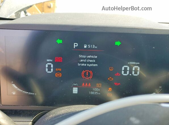 KNDCP3LE8S5217853 2025 KIA NIRO Gray ხელსაწყოთა პანელის ხედი