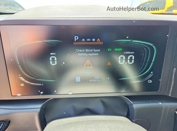 KNDCP3LE9P5099383 2023 KIA NIRO Black ხელსაწყოთა პანელის ხედი