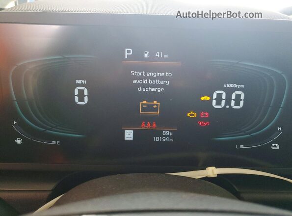 KNDCP3LE9T5319793 2026 KIA NIRO Gray ხელსაწყოთა პანელის ხედი