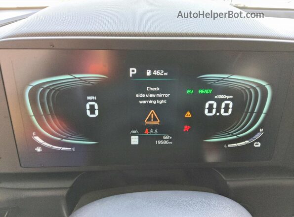 KNDCP3LEXT5321889 2026 KIA NIRO Silver Vista del cuadro de instrumentos