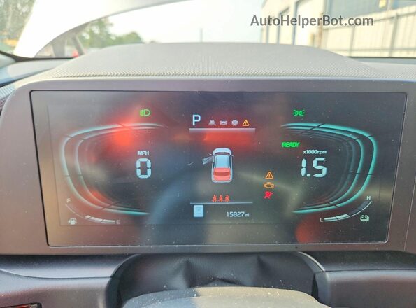 KNDCP3LEXT5332469 2026 KIA NIRO Gray ხელსაწყოთა პანელის ხედი