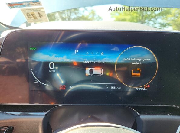 KNDCR3L15R5111409 2024 KIA NIRO Blue Вид щитка приладів