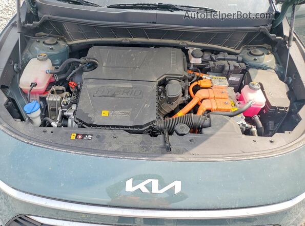 KNDCR3LE0R5145664 2024 KIA NIRO Green უკანა სალონის ხედი
