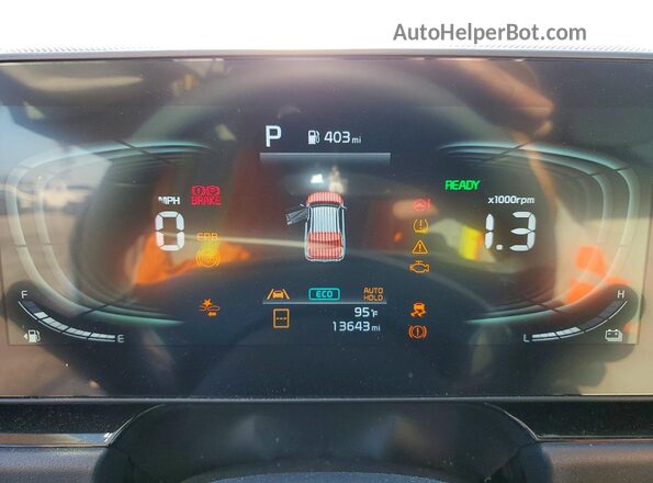 KNDCR3LE1R5174901 2024 KIA NIRO Black Widok zestawu wskaźników