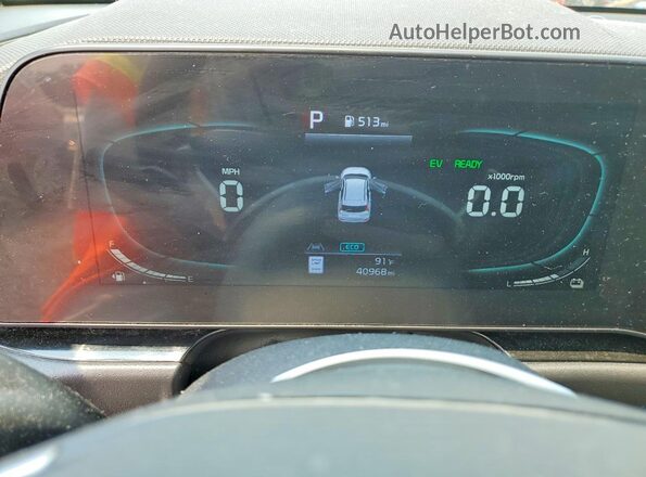 KNDCR3LE2P5051508 2023 KIA NIRO Белый Вид щитка приборов