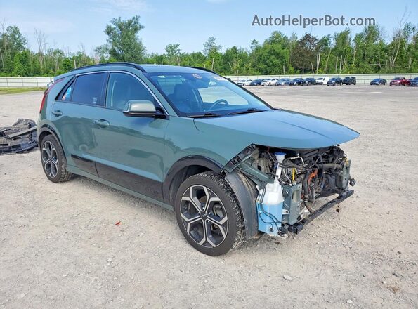 KNDCR3LE3P5060041 2023 KIA NIRO Green Przód prawy