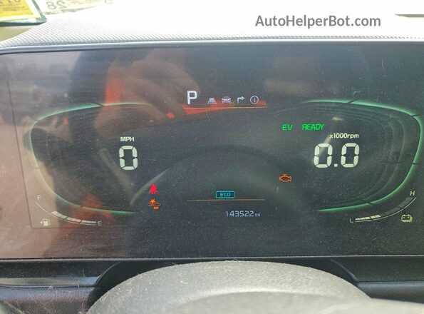 KNDCR3LE3P5060041 2023 KIA NIRO Green Widok zestawu wskaźników
