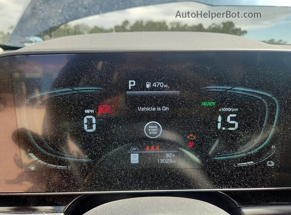 KNDCR3LE3S5253105 2025 KIA NIRO Blue Vista del cuadro de instrumentos