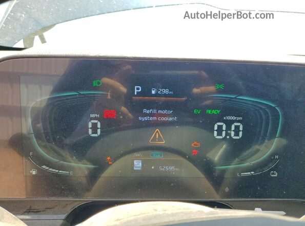 KNDCR3LE4P5117640 2023 KIA NIRO Blue Instrument cluster view