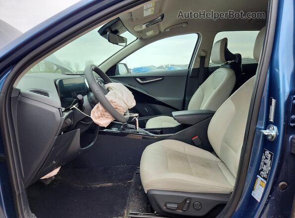 KNDCR3LE5R5203624 2024 KIA NIRO Blue Widok wnętrza z przodu