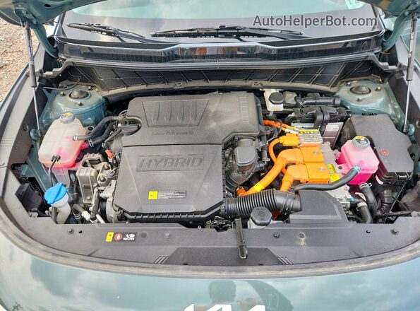 KNDCR3LE6P5060051 2023 KIA NIRO Green Շարժիչի բաժամունքի տեսք
