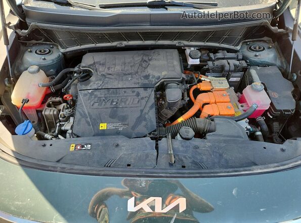 KNDCR3LE9P5081671 2023 KIA NIRO Green Вид підкапотного простору