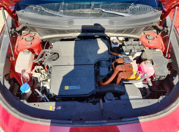 KNDCR3LE9R5159482 2024 KIA NIRO Red Vista del compartimento del motor