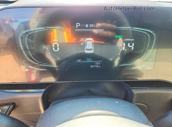 KNDCR3LE9R5159482 2024 KIA NIRO Red Vista del cuadro de instrumentos