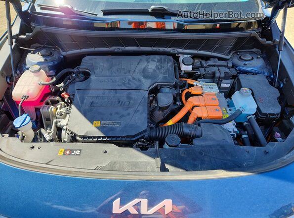 KNDCR3LF2P5043224 2023 KIA NIRO Blue Շարժիչի բաժամունքի տեսք