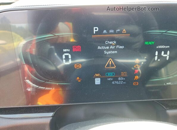 KNDCS3LF0P5063623 2023 KIA NIRO Orange Vista del cuadro de instrumentos
