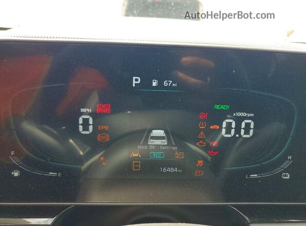 KNDCS3LF5P5070809 2023 KIA NIRO Black Vista del cuadro de instrumentos