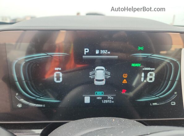 KNDCS3LF6S5310412 2025 KIA NIRO Синий Вид щитка приборов