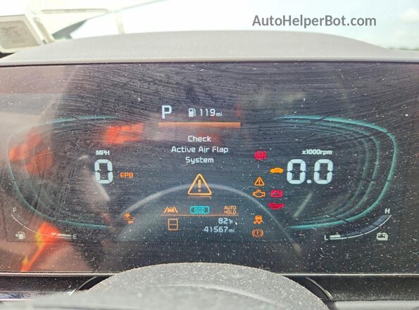 KNDCS3LFXR5140338 2024 KIA NIRO Gray Սարքավորումների վահանակի տեսք