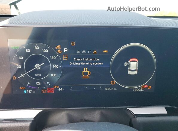 KNDCT3L16S5137332 2025 KIA NIRO Серый Вид панели приборов