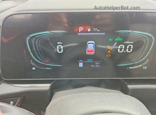 KNDCT3LE5P5074475 2023 KIA NIRO Black Instrument cluster view
