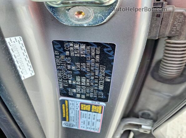 KNDCT3LEXP5034327 2023 KIA NIRO Gray Vista de la etiqueta del VIN