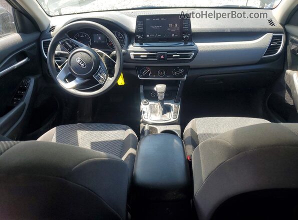 KNDEPCAA2M7194800 2021 KIA SELTOS Black Առջևի վահանակի տեսք
