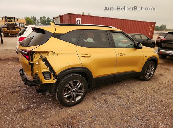 KNDEPCAA4M7204176 2021 KIA SELTOS Желтый Задняя правая четверть