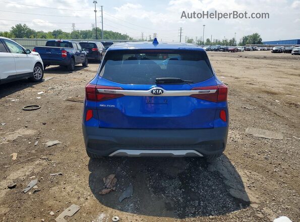 KNDEPCAA6M7060596 2021 KIA SELTOS Blue უკანა ხედი