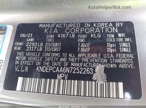 KNDEPCAA6N7252263 2022 KIA SELTOS Серый Вид подкапотного пространства