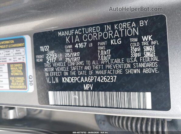 KNDEPCAA6P7426237 2023 KIA SELTOS Gray Widok komory silnika