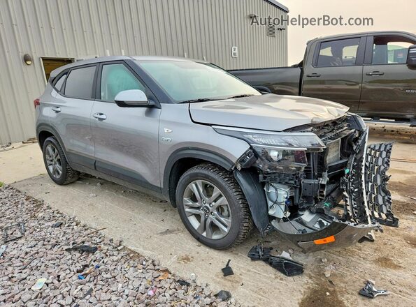 KNDEPCAA7M7219822 2021 KIA SELTOS Gray წინა მარჯვენა