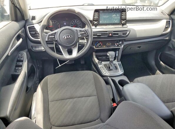 KNDEPCAA9M7188721 2021 KIA SELTOS Black წინა პანელის ხედი