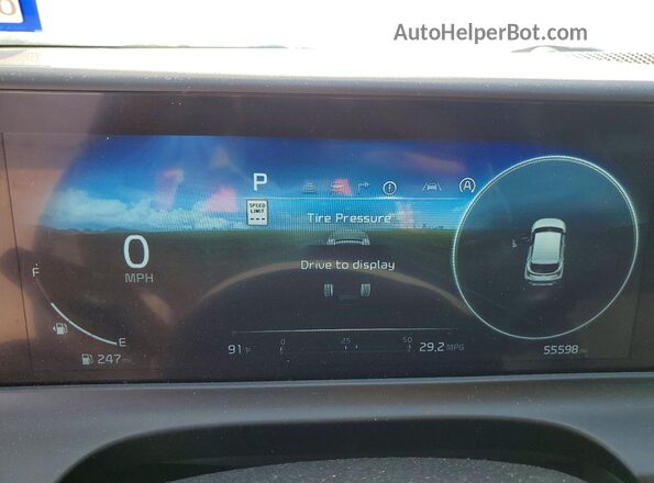 KNDER2AA0R7492807 2024 KIA SELTOS Turquoise Vista del cuadro de instrumentos