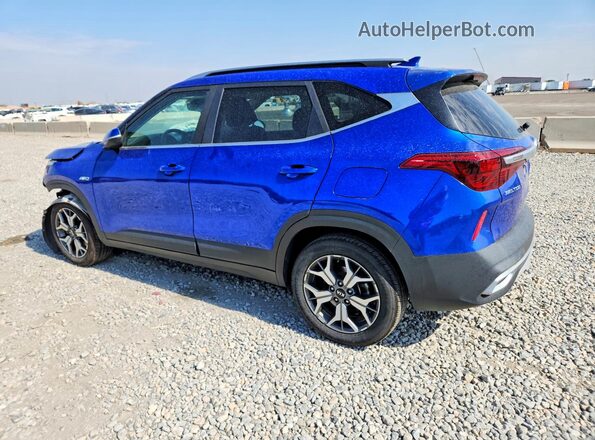 KNDERCAA2M7043188 2021 KIA SELTOS Blue Հետևի ձախ