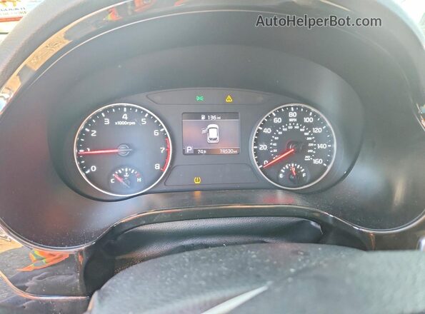 KNDERCAA2M7120528 2021 KIA SELTOS Blue Instrument cluster view