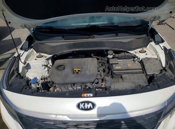 KNDERCAA2M7219348 2021 KIA SELTOS White ძრავის განყოფილების ხედი