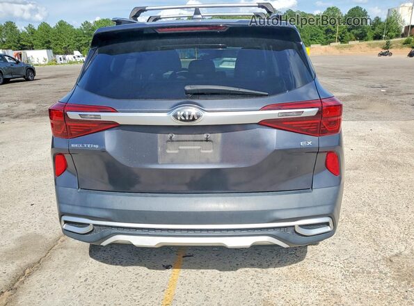 KNDERCAA4M7104122 2021 KIA SELTOS Black Вид ззаду