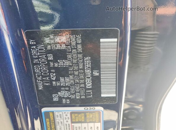 KNDERCAA8R7565976 2024 KIA SELTOS Blue Engine compartment view