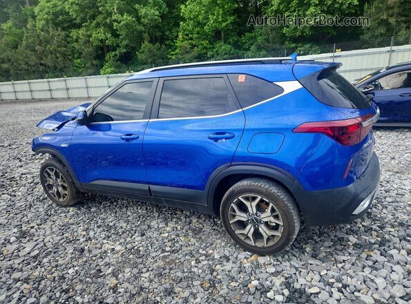 KNDERCAA9N7256446 2022 KIA SELTOS Синий Задняя левая четверть