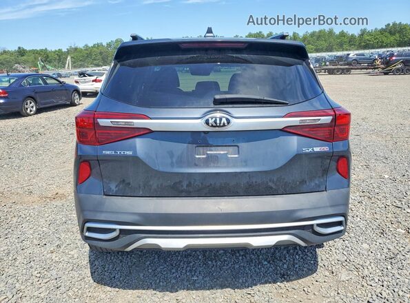 KNDETCA2XM7218149 2021 KIA SELTOS Gray უკანა ხედი