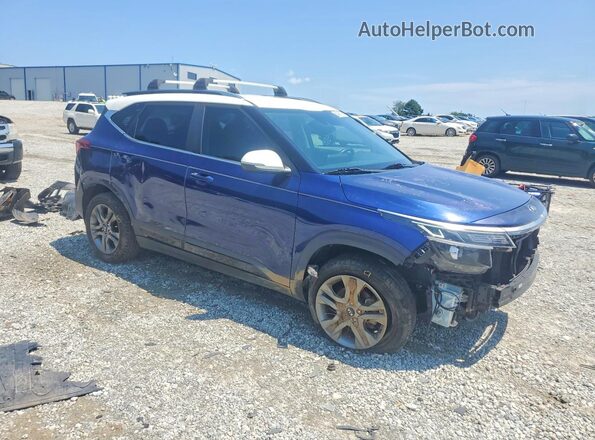 KNDEU2AA3M7100152 2021 KIA SELTOS Blue წინა მარჯვენა