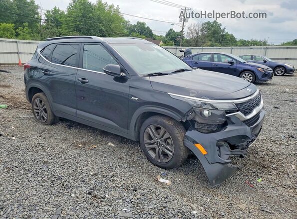 KNDEUCAA5M7174307 2021 KIA SELTOS Черный Передняя правая четверть
