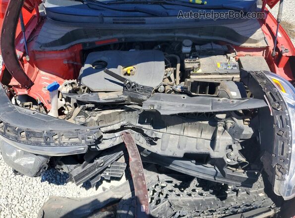 KNDJ23AU0N7184775 2022 KIA SOUL Red ძრავის განყოფილების ხედი