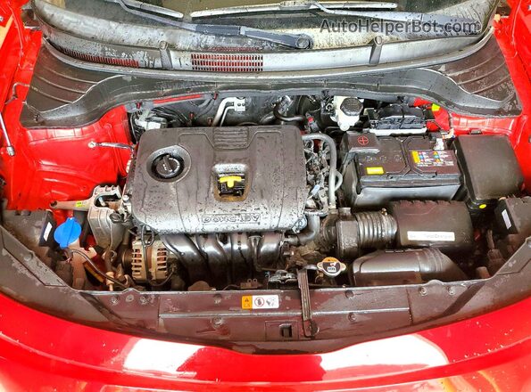 KNDJ23AU2P7207363 2023 KIA SOUL Red ძრავის განყოფილების ხედი