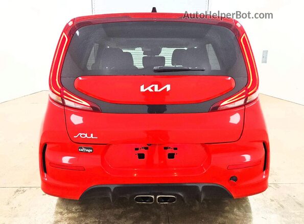 KNDJ53AF1N7169050 2022 KIA SOUL Red Rear view