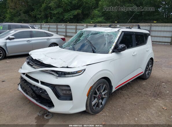 KNDJ53AF8M7128378 2021 KIA SOUL White Передня ліва чверть