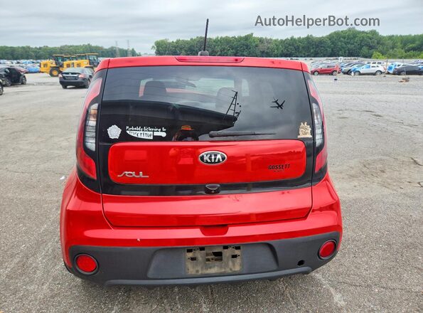 KNDJN2A20K7644366 2019 KIA SOUL Red Հետևի տեսք